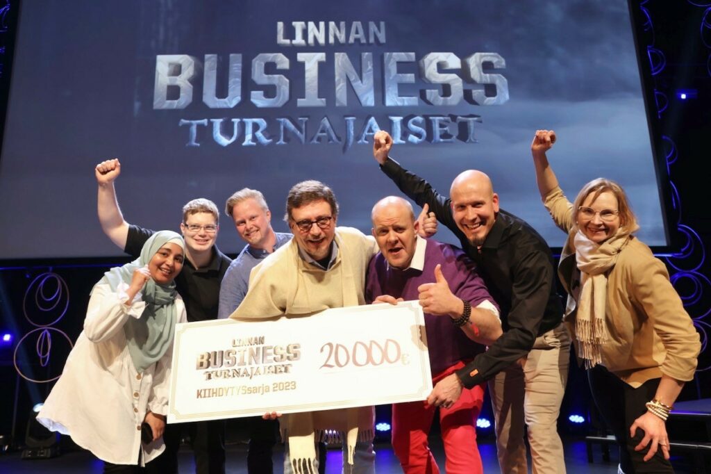 Linnan Business Turnajaiset 2023 KIIHDYTYSsarjan toinen voittajista exaum